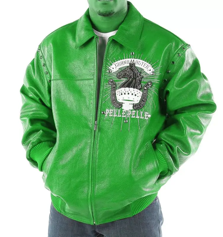 Pelle-Pelle-Mens-Grand-Master-Green-Jacket- Pelle Pelle Mens Grand Master Green Jacket