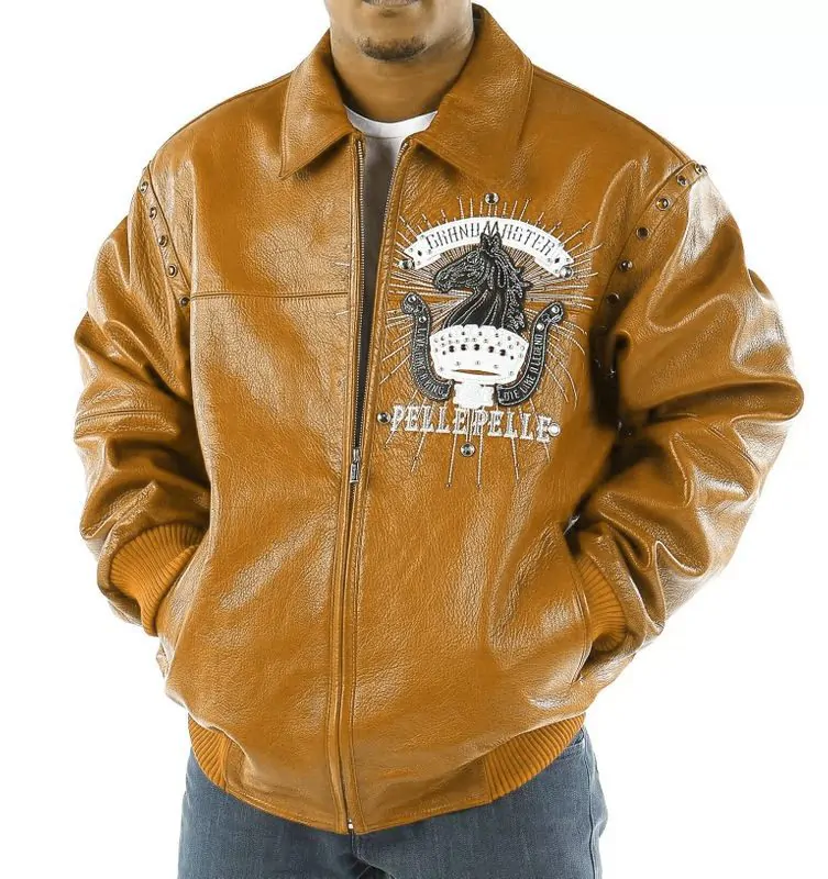 Pelle-Pelle-Mens-Grand-Master-Mustard-Jacket- Pelle Pelle Mens Grand Master Mustard Jacket